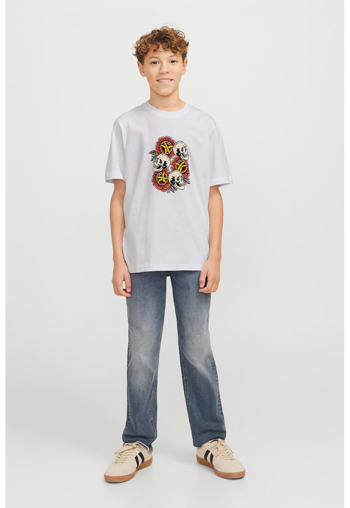 Tricou de bumbac cu model grafic-BAIETI-IMBRACAMINTE/Tricouri si maiouri