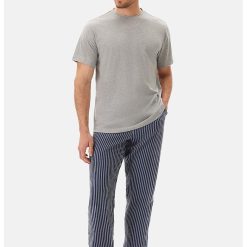 Tricou de pijama din bumbac-BARBATI-IMBRACAMINTE/Pijamale si halate de baie