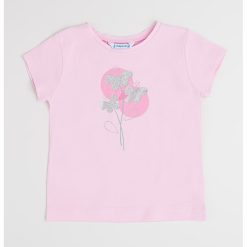 Tricou din amestec de bumbac cu imprimeu-FETE-