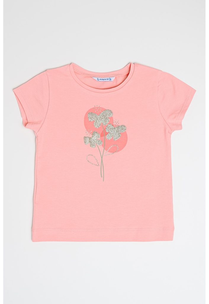 Tricou din amestec de bumbac cu imprimeu-FETE-IMBRACAMINTE/Tricouri si maiouri
