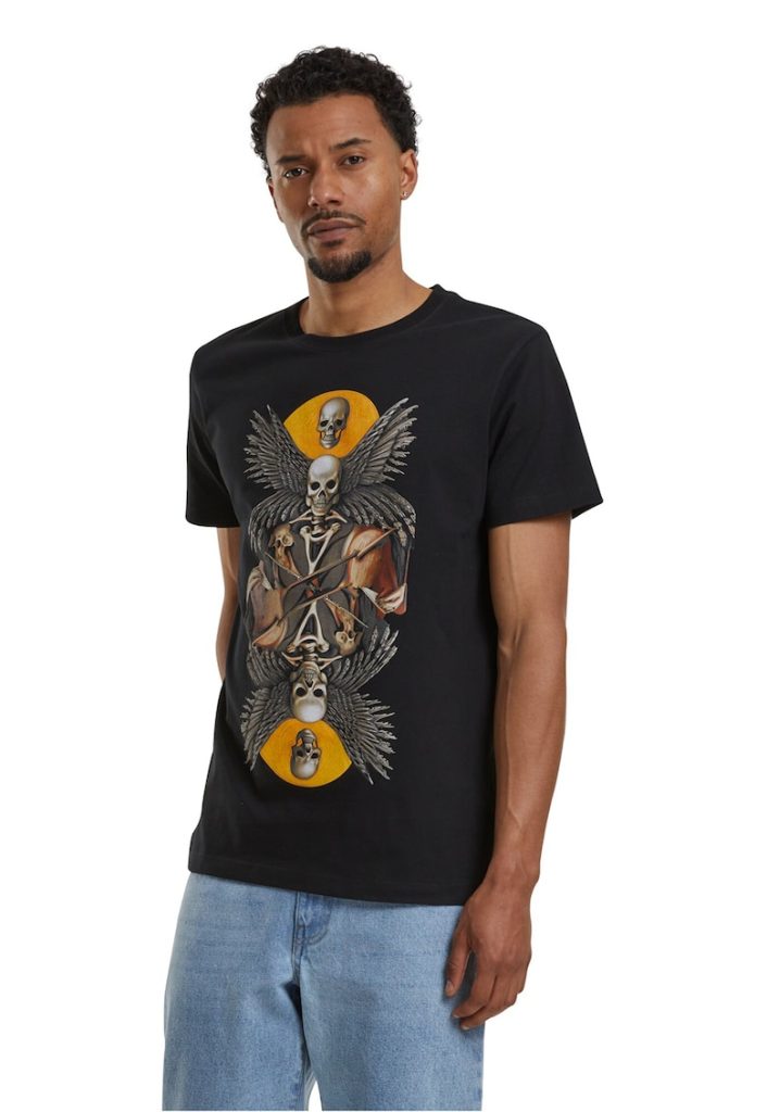 Tricou din bumbac cu imprimeu grafic-BARBATI-