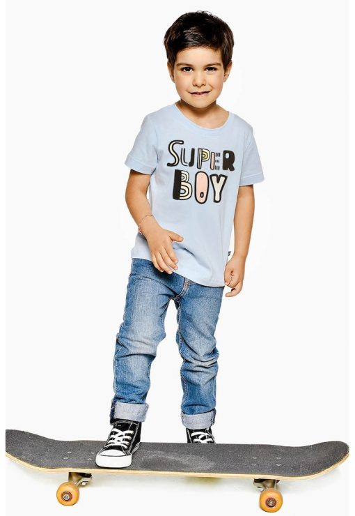 Tricou din bumbac cu imprimeu grafic-BAIETI-