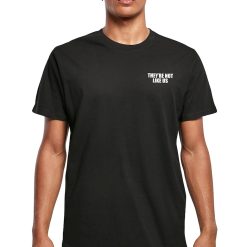 Tricou din bumbac cu imprimeu pe partea din spate-BARBATI-