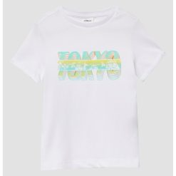 Tricou din bumbac cu imprimeu text-BAIETI-IMBRACAMINTE/Tricouri si maiouri