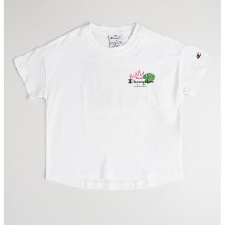 Tricou din bumbac cu logo pe piept-FETE-