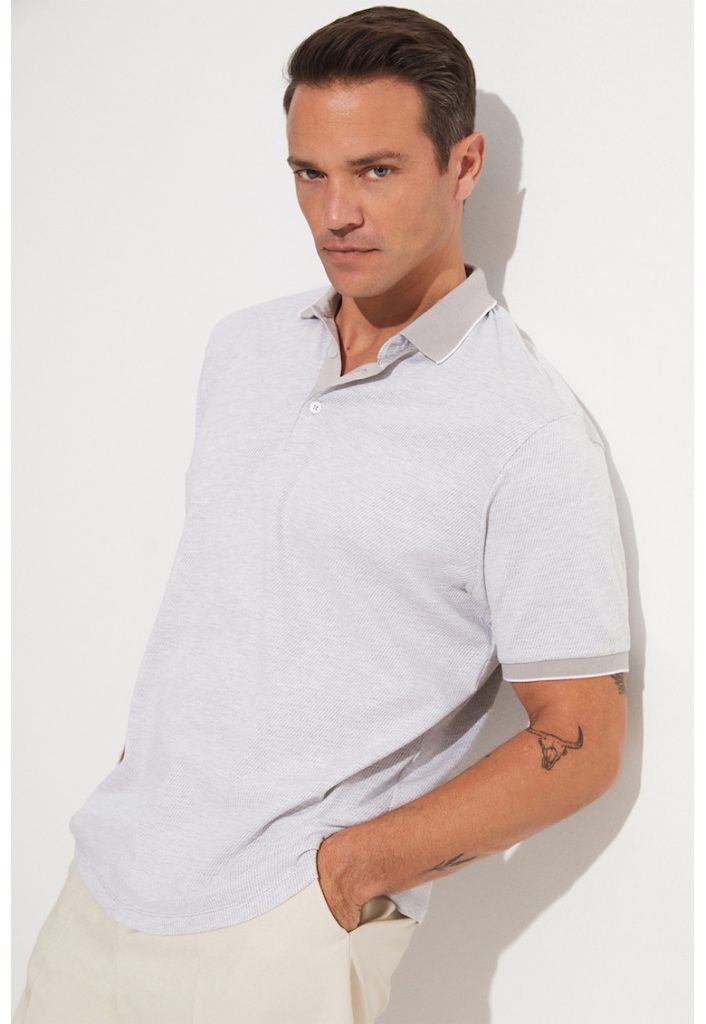 Tricou polo cu fenta cu nasturi-BARBATI-IMBRACAMINTE/Tricouri si maiouri