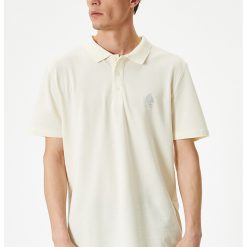 Tricou polo din material pique-BARBATI-
