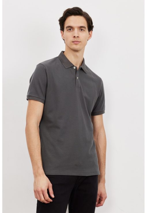 Tricou polo slim fit-BARBATI-