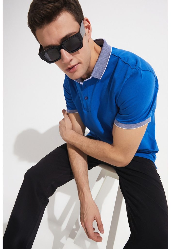 Tricou polo slim fit-BARBATI-IMBRACAMINTE/Tricouri si maiouri