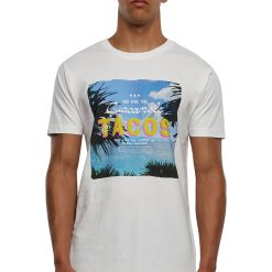 Tricou regular fit din bumbac cu imprimeu-BARBATI-