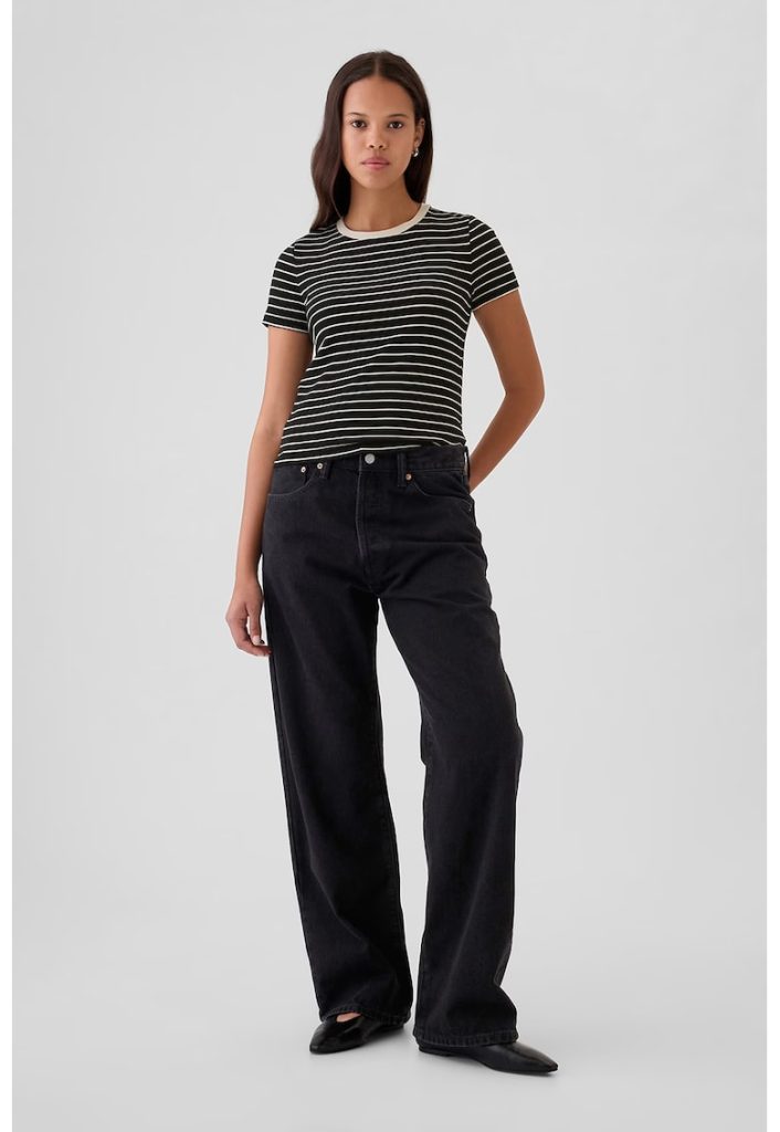 Tricou striat cu dungi-FEMEI-