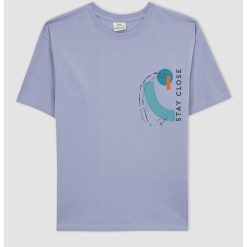 Tricou supradimensionat cu detaliu text-BAIETI-