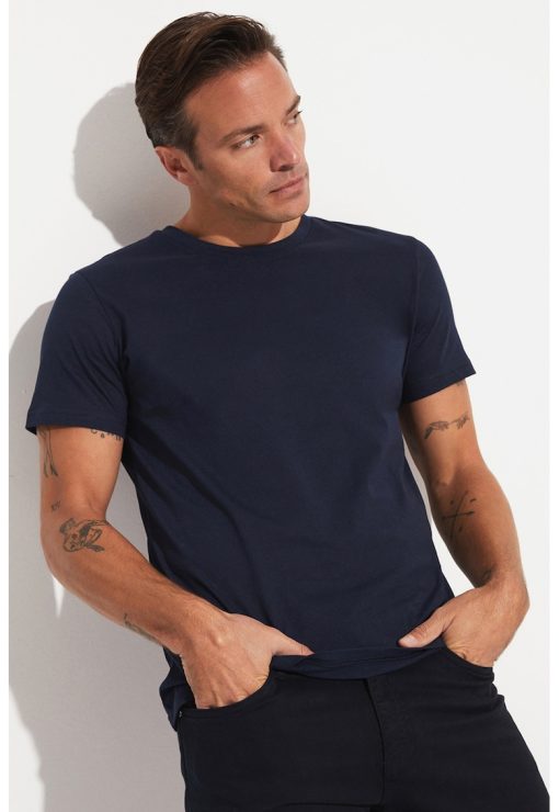 Tricou uni cu decolteu la baza gatului-BARBATI-IMBRACAMINTE/Tricouri si maiouri