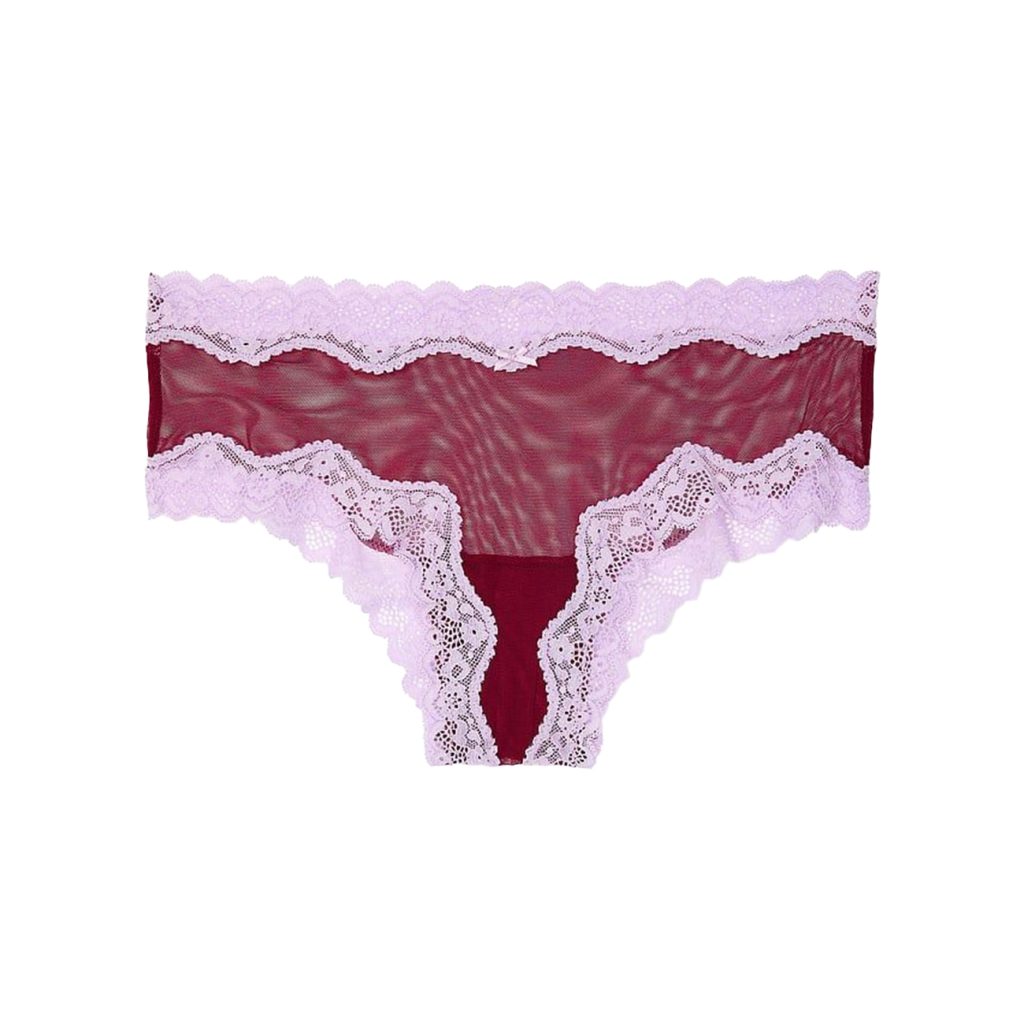 Vs tease mesh cheeky panties with lace l-Imbracaminte-Lenjerie intima
