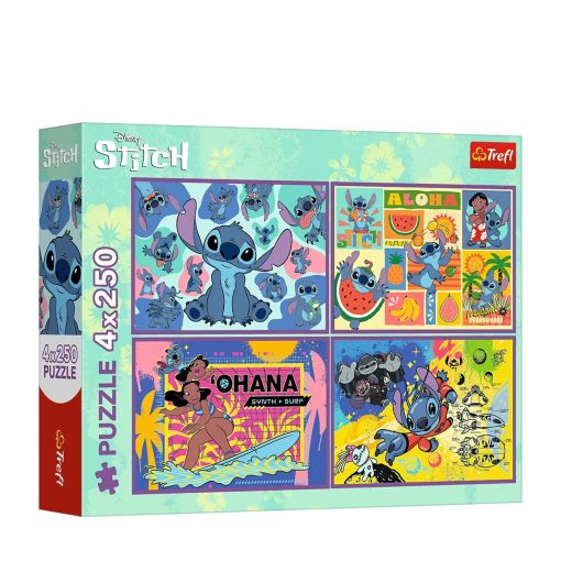 4 puzzles with stitch-Jucarii-