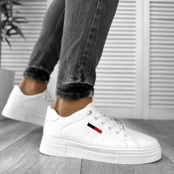 Adidasi barbati albi C18    T6-4-Incaltaminte > Adidasi barbati