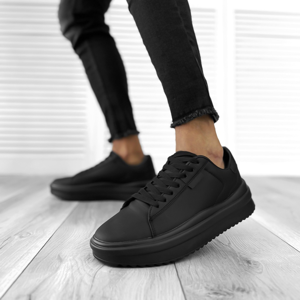 Adidasi barbati casual negri 069 N11-2-Incaltaminte > Adidasi barbati