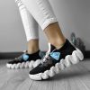 Adidasi dama casual din panza  negri cu talpa alba H25  T14-1-Incaltaminte > Incaltaminte dama > Adidasi dama