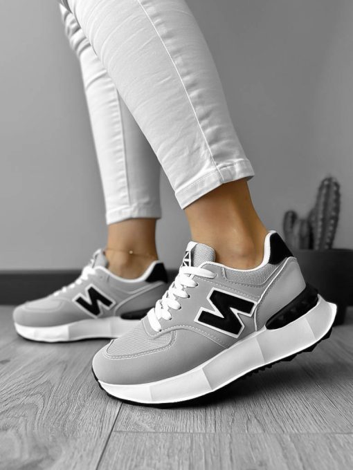Adidasi dama casual gri A22  N10-2-Incaltaminte > Incaltaminte dama > Adidasi dama
