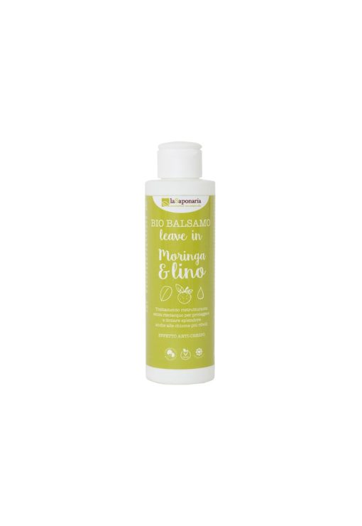 Balsam bio fara clatire cu moringa si in-Bio Balsamo Moringa&lino  150ml-FEMEI/GENTI SI ACCESORII/Produse cosmetice-GENTI SI ACCESORII/Produse cosmetice