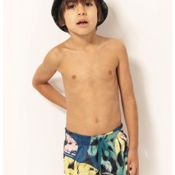 Bermude de baie cu imprimeu grafic-BAIETI/IMBRACAMINTE/Costume de baie-IMBRACAMINTE/Costume de baie