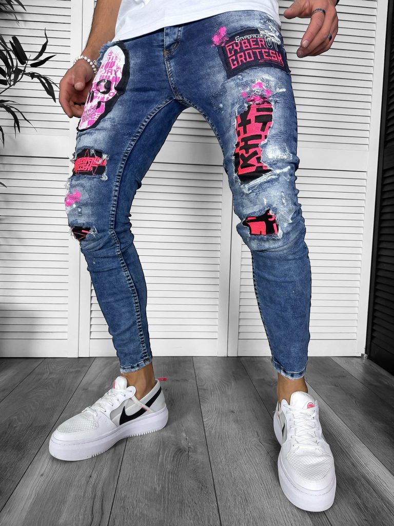 Blugi barbati conici 6094 H2-3-Blugi barbati