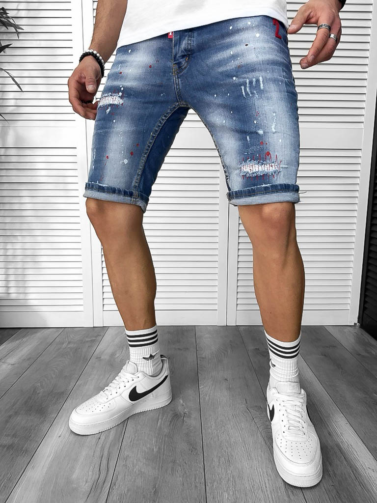 Blugi barbati scurti conici 5713 G7-5.2-Blugi barbati > Blugi scurti