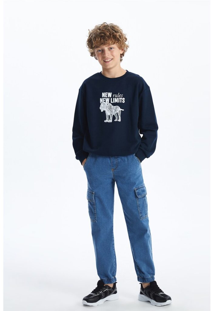 Blugi cargo jogger-BAIETI/IMBRACAMINTE/Blugi-IMBRACAMINTE/Blugi