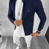Bluza barbati bleumarin slim fit 12977 N7-4.3-Bluze barbati