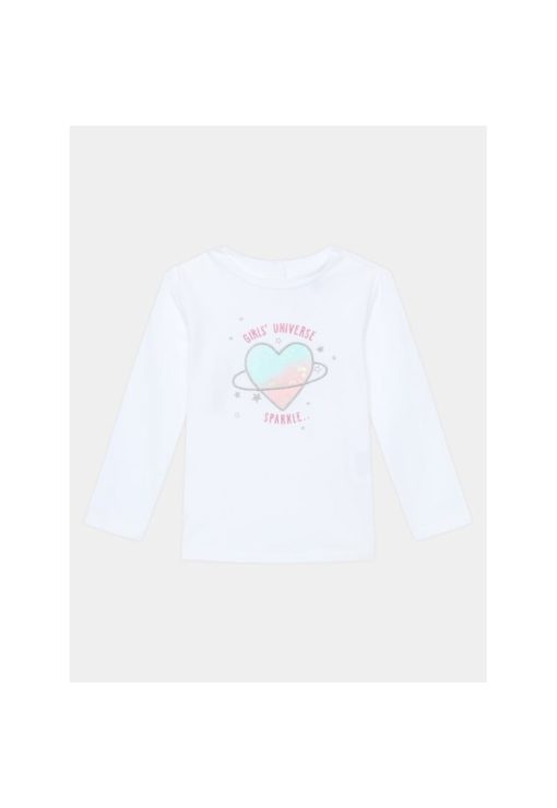 Bluza copii -  323202 - Alb - Bumbacwqeas-FETE/IMBRACAMINTE/Bluze-IMBRACAMINTE/Bluze
