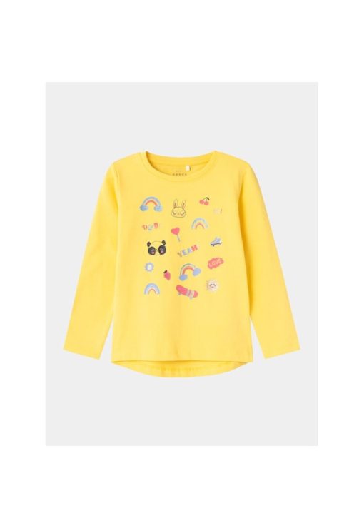 Bluza copii -  360337 - Galben - Bumbac --FETE/IMBRACAMINTE/Bluze-IMBRACAMINTE/Bluze