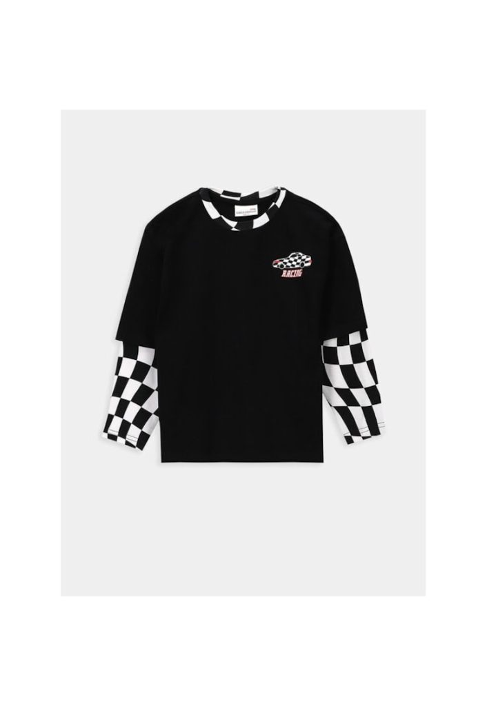 Bluza copii -  48395 - Negru - Bumbac-FETE/IMBRACAMINTE/Bluze-IMBRACAMINTE/Bluze
