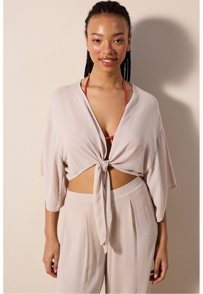 Bluza crop de plaja-FEMEI/GENTI SI ACCESORII/Costume de baie-GENTI SI ACCESORII/Costume de baie