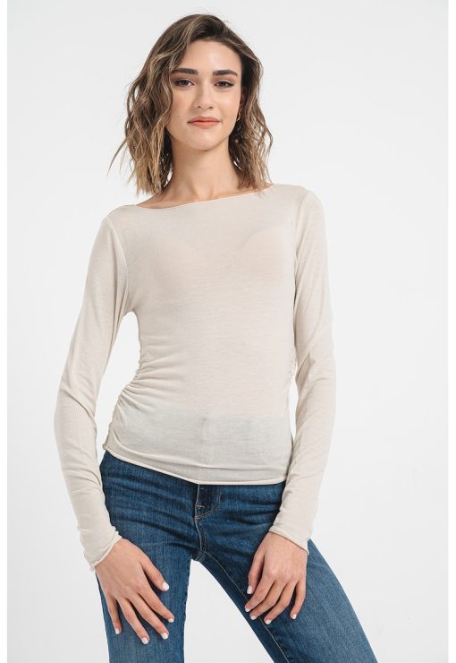 Bluza cu decolteu barcuta Eliana-FEMEI/IMBRACAMINTE/Bluze-IMBRACAMINTE/Bluze