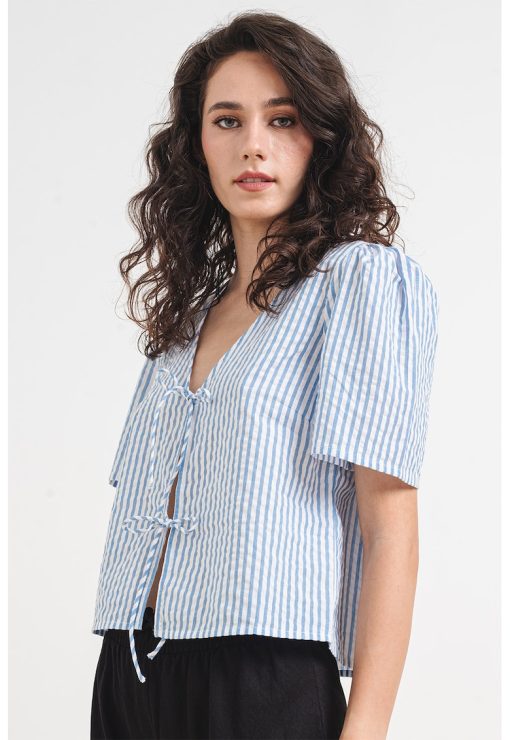 Bluza cu decolteu in V si decupaje frontale Talia-FEMEI/IMBRACAMINTE/Bluze-IMBRACAMINTE/Bluze