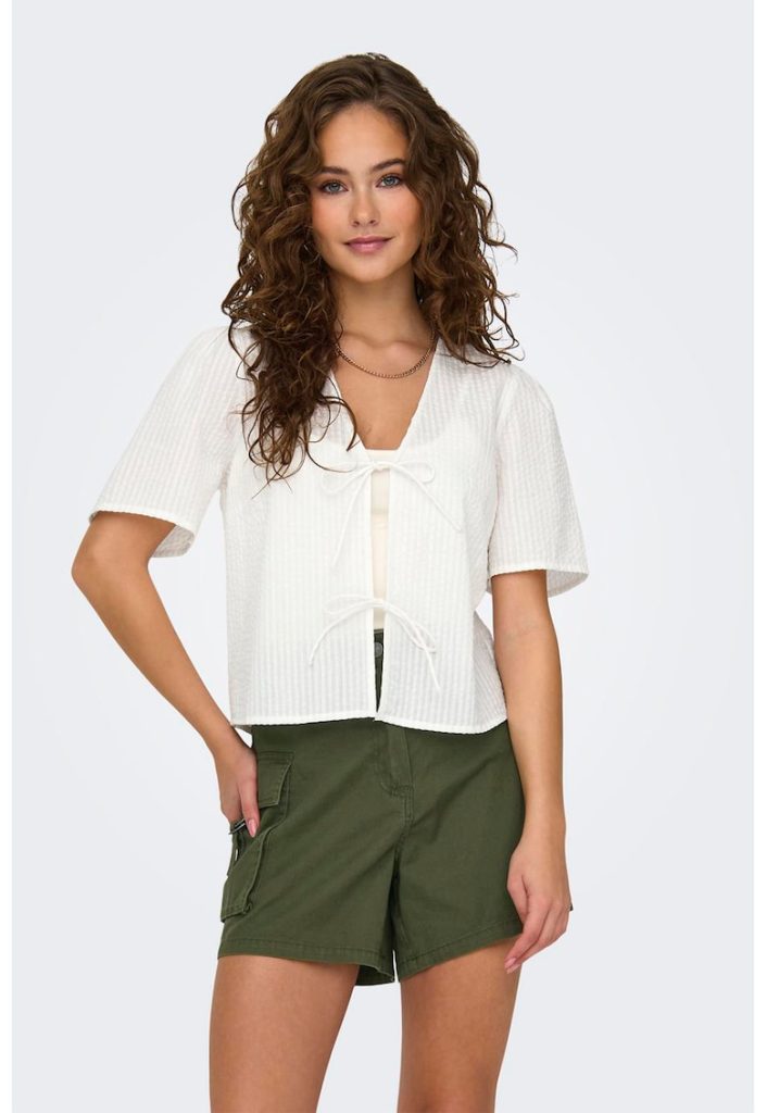 Bluza cu decolteu in V si decupaje frontale Talia-FEMEI/IMBRACAMINTE/Bluze-IMBRACAMINTE/Bluze