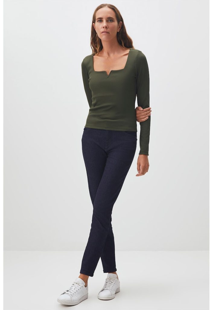 Bluza cu decolteu patrat-FEMEI/IMBRACAMINTE/Bluze-IMBRACAMINTE/Bluze
