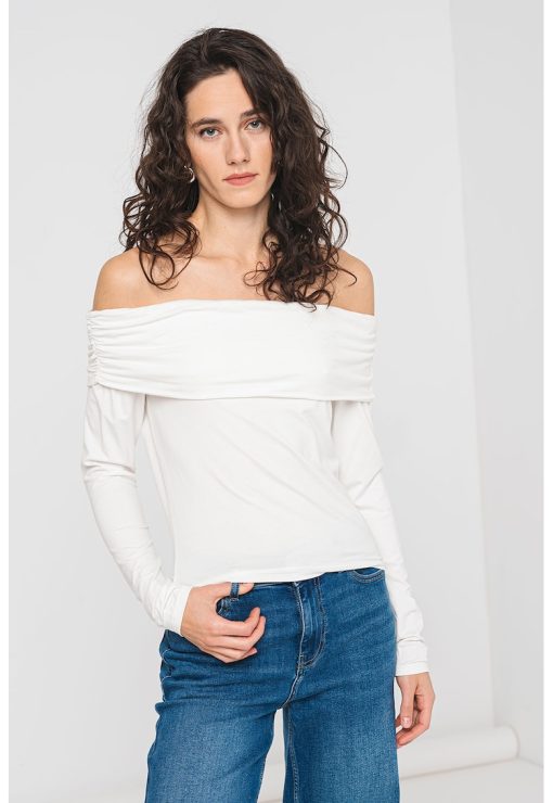 Bluza cu decolteu pe umeri Felina-FEMEI/IMBRACAMINTE/Bluze-IMBRACAMINTE/Bluze
