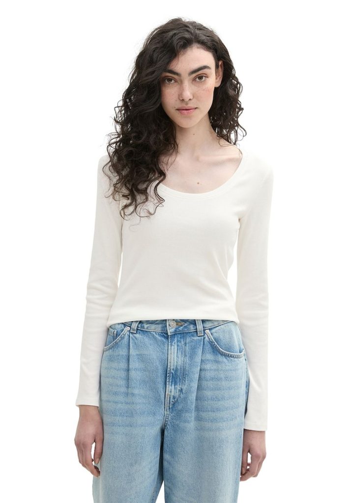 Bluza cu decolteu rotund-FEMEI/IMBRACAMINTE/Bluze-IMBRACAMINTE/Bluze
