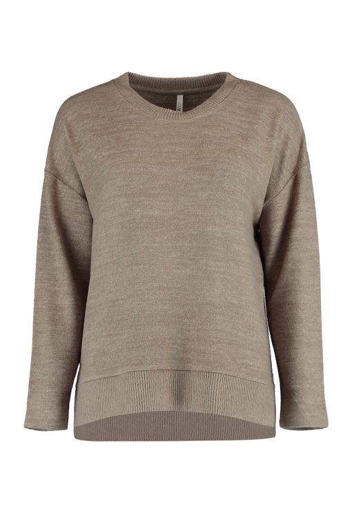 Bluza cu decolteu rotund si maneci cazute-FEMEI/IMBRACAMINTE/Bluze-IMBRACAMINTE/Bluze