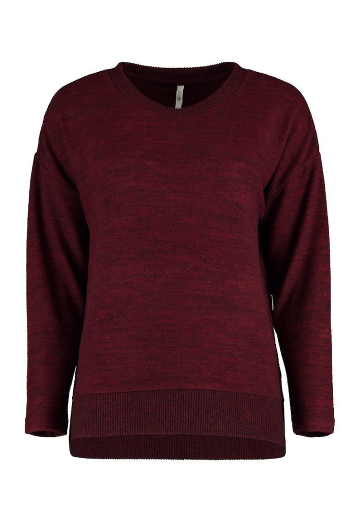 Bluza cu decolteu rotund si maneci cazute-FEMEI/IMBRACAMINTE/Bluze-IMBRACAMINTE/Bluze
