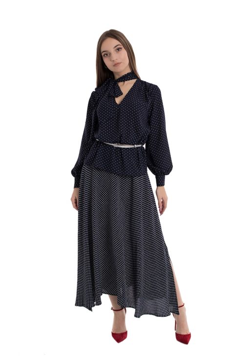 Bluza cu funda din panglici Brianna-FEMEI/IMBRACAMINTE/Bluze-IMBRACAMINTE/Bluze