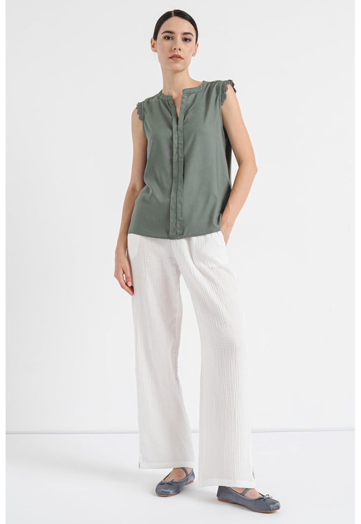 Bluza cu garnituri de dantela - fara maneci Kimmi-FEMEI/IMBRACAMINTE/Bluze-IMBRACAMINTE/Bluze