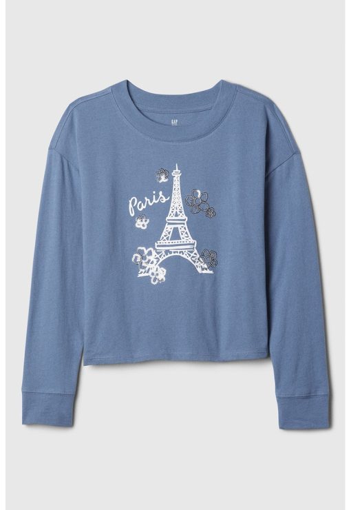 Bluza cu imprimeu grafic-FETE/IMBRACAMINTE/Bluze-IMBRACAMINTE/Bluze