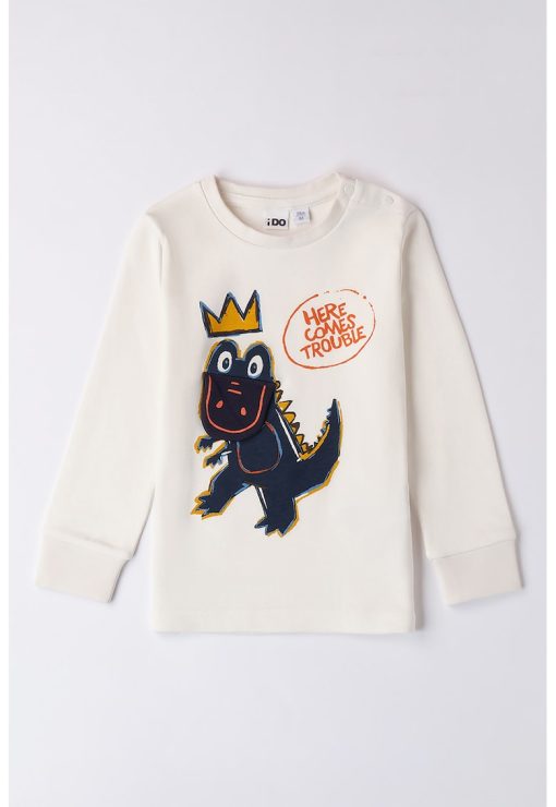 Bluza cu imprimeu grafic-BAIETI/IMBRACAMINTE/Bluze-IMBRACAMINTE/Bluze