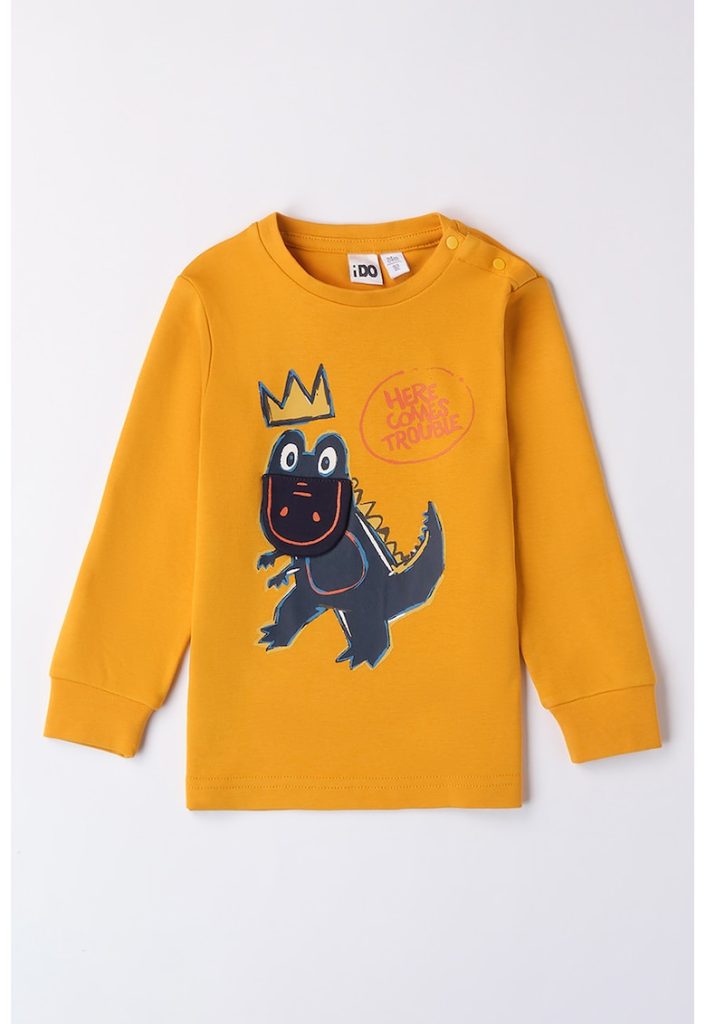 Bluza cu imprimeu grafic-BAIETI/IMBRACAMINTE/Bluze-IMBRACAMINTE/Bluze