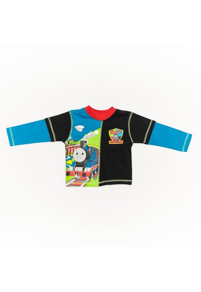 Bluza cu maneca lunga - baieti - B12757 - Albastru --BAIETI/IMBRACAMINTE/Bluze-IMBRACAMINTE/Bluze