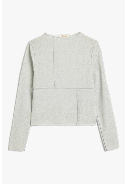 Bluza cu terminatii nefinisate-FETE/IMBRACAMINTE/Bluze-IMBRACAMINTE/Bluze