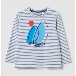Bluza de bumbac cu dungi-BAIETI/IMBRACAMINTE/Bluze-IMBRACAMINTE/Bluze