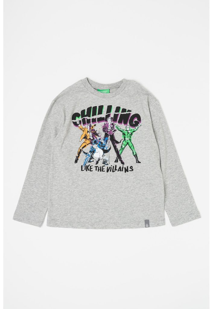 Bluza de bumbac cu imprimeu-BAIETI/IMBRACAMINTE/Bluze-IMBRACAMINTE/Bluze